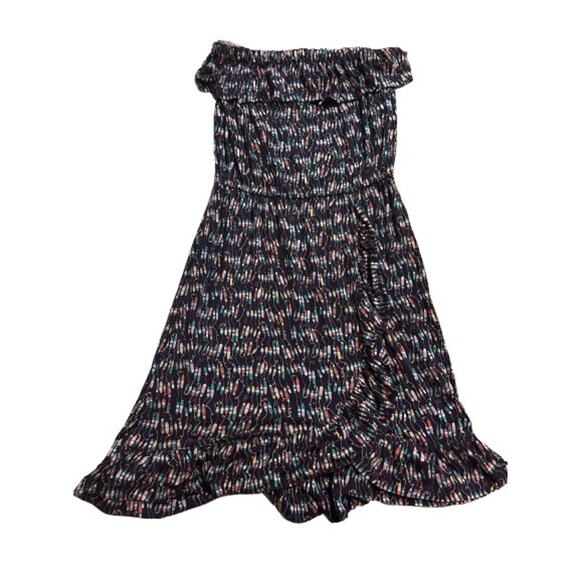 Lilly Pulitzer Navy Oh Buoy Strapless Ruffle Jersey Stretch Dress! Medium - Picture 5 of 5